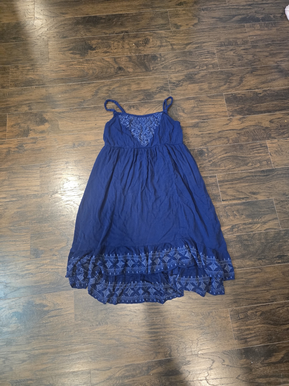 Torrid | Navy Blue Embroidered Dress Size 2